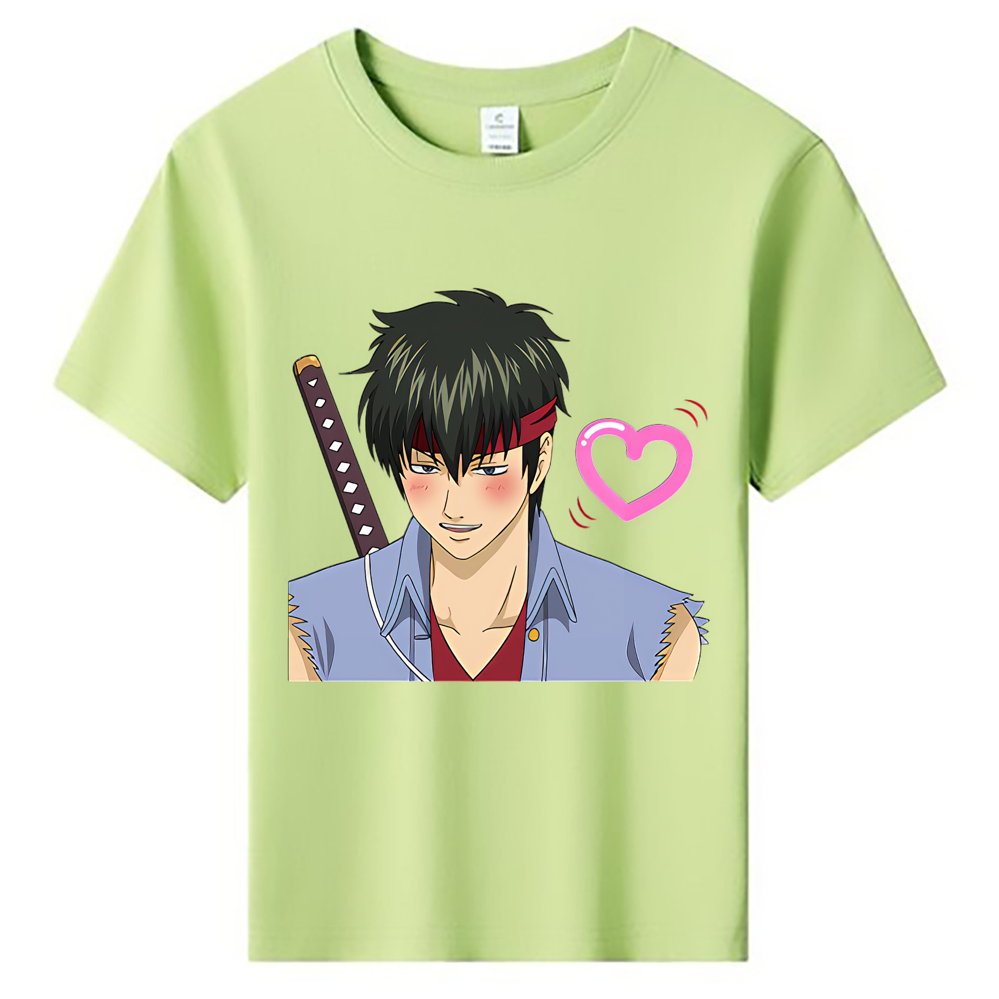 （画像用） ぎんたま 坂田銀時（さかたぎんとき） 神楽 志村新八（しむら しんぱち） GINTAMA Sakata Gintoki Kagura Shimura Shinpachi 綿100％キッズTシャツ（フロントプリント）